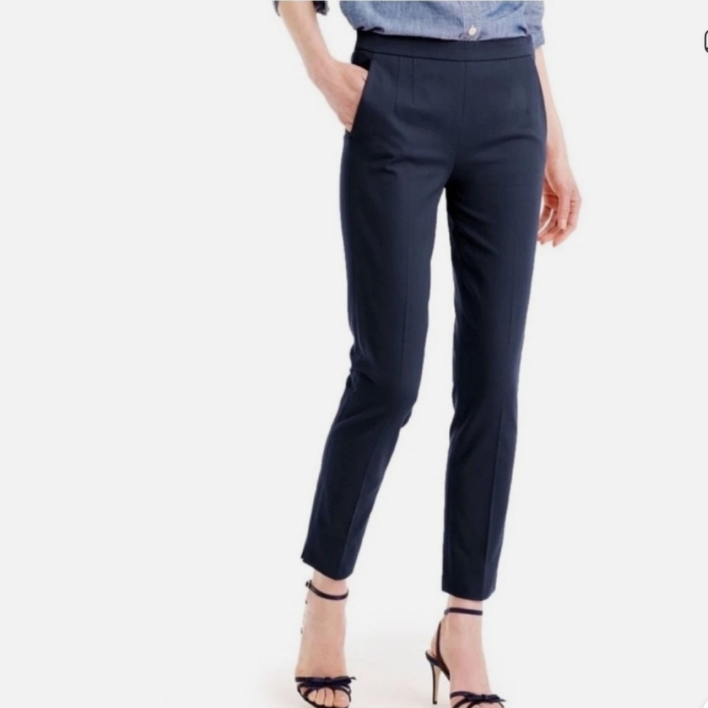J.CREW MARTIE NAVY BLUE PANTS SIZE 4